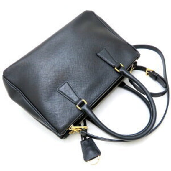 Prada Handbag Saffiano Leather Black - Picture 3 of 10